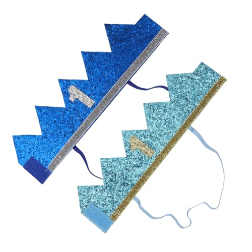 CLISPEED 2 Stück Geburtstagskrone Teiliges für Jungen und Mädchen Glitzernde Stoffkrone und Geburtstagshut Süßes Partyzubehör für Neugeborene Dekoration für Geburtstagsfeier CLISPEED 2 Stück Geburtstagskrone Teiliges für Jungen und Mädchen Glitzernde Stoffkrone und Geburtstagshut Süßes Partyzubehör für Neugeborene Dekoration für Geburtstagsfeier von CLISPEED