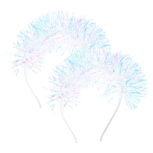 CLISPEED 2 Stück Glitzer Haarreifen für Mädchen Weiße Tinsel Dekoration Leicht und Bequem für Partys Hochzeiten Weihnachten und Cosplay Perfektes Accessoire CLISPEED 2 Stück Glitzer Haarreifen für Mädchen Weiße Tinsel Dekoration Leicht und Bequem für Partys Hochzeiten Weihnachten und Cosplay Perfektes Accessoire von CLISPEED