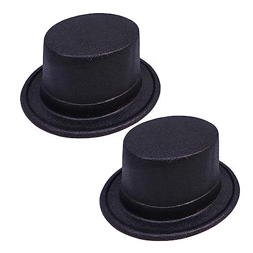 CLISPEED 2 Stück Glitzernde Fedora Hüte für Partys Cosplay und Aufführungen Schwarze Dekorative Hut Kopfbedeckung für Stilvolle Auftritte Atmungsaktiv CLISPEED 2 Stück Glitzernde Fedora Hüte für Partys Cosplay und Aufführungen Schwarze Dekorative Hut Kopfbedeckung für Stilvolle Auftritte Atmungsaktiv von CLISPEED
