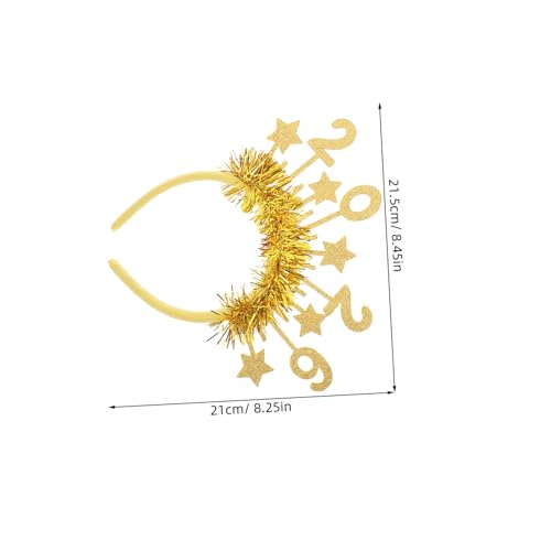 CLISPEED 2 Stück Glitzernde Neujahrs Stirnbänder mit Pailletten und Sternen Festliche Kopfbedeckung für Silvester Party und Neujahrsfeier Bequem und Modisch für Erwachsene CLISPEED 2 Stück Glitzernde Neujahrs Stirnbänder mit Pailletten und Sternen Festliche Kopfbedeckung für Silvester Party und Neujahrsfeier Bequem und Modisch für Erwachsene von CLISPEED