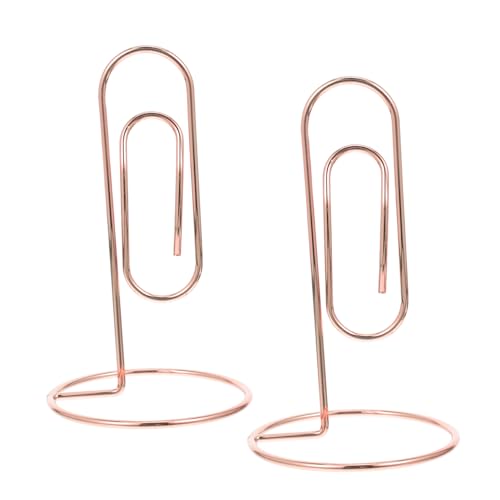 CLISPEED 2 Stück Goldene Metallkartenhalter Kreative Memo Clips für Visitenkarten Notizen und Tischnummern Robuste Büroaccessoires für Design und Vielseitige Nutzung CLISPEED 2 Stück Goldene Metallkartenhalter Kreative Memo Clips für Visitenkarten Notizen und Tischnummern Robuste Büroaccessoires für Design und Vielseitige Nutzung von CLISPEED