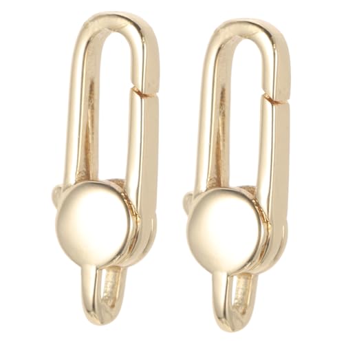 CLISPEED 2 Stück Goldfarbene Langlebige Lobster Verschlüsse Karabiner für Halsketten Armbänder DIY Schmuckzubehör Basteln Schmuckverschluss Robust und Rostfrei CLISPEED 2 Stück Goldfarbene Langlebige Lobster Verschlüsse Karabiner für Halsketten Armbänder DIY Schmuckzubehör Basteln Schmuckverschluss Robust und Rostfrei von CLISPEED