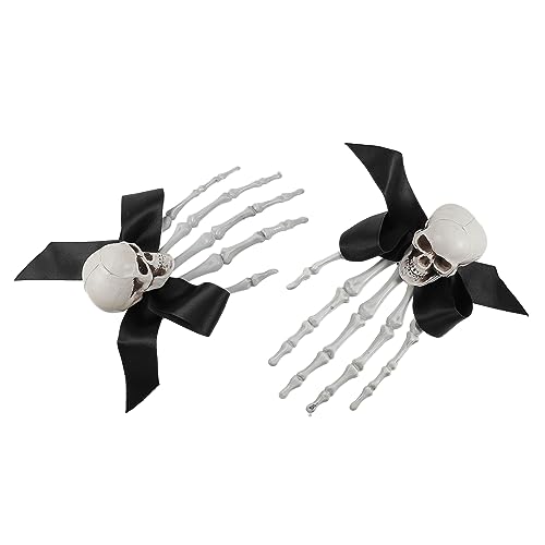 CLISPEED 2 Stück Halloween Haarschmuck mit Skeletthand Design Auffällige Haarklammern für Kostümpartys Cosplay und Festliche Anlässe für Halloween und Andere Feiern von CLISPEED
