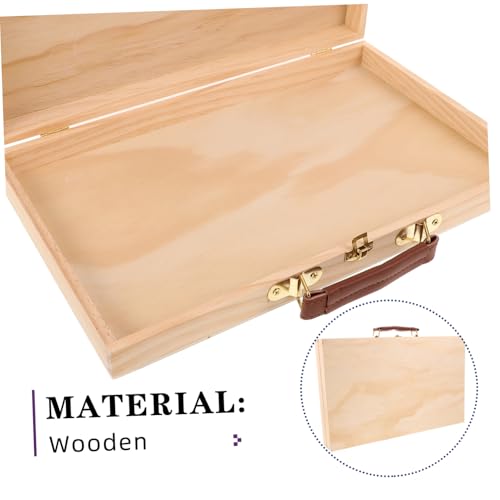 CLISPEED 2 Stück Holz Werkzeugkasten Tragbare Malutensilien Box mit Ergonomischem Handgriff Kompakte und Leichte Holz Aufbewahrung für Ölgemälde Pinsel Stempel für Atelier und Outdoor CLISPEED 2 Stück Holz Werkzeugkasten Tragbare Malutensilien Box mit Ergonomischem Handgriff Kompakte und Leichte Holz Aufbewahrung für Ölgemälde Pinsel Stempel für Atelier und Outdoor von CLISPEED