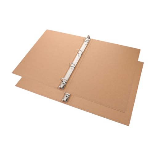 CLISPEED 2 Stück Kraftpapier Notizbuchhülle Wiederbefüllbar Loseblatt Ordner Leicht Robust Umweltfreundlich für Studenten und Büroorganisation CLISPEED 2 Stück Kraftpapier Notizbuchhülle Wiederbefüllbar Loseblatt Ordner Leicht Robust Umweltfreundlich für Studenten und Büroorganisation von CLISPEED