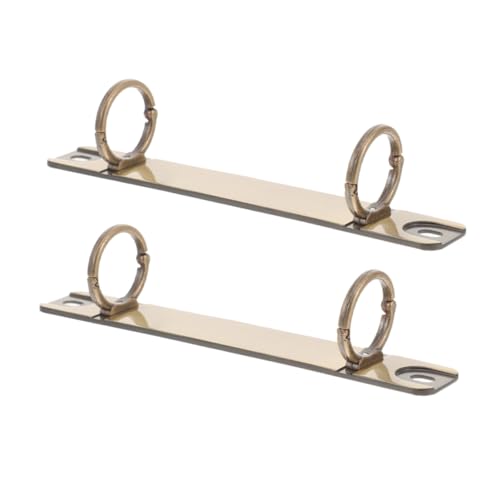 CLISPEED 2 Stück Loose Leaf Binder Clips O Form Metall Buchbindungsringe für Notizbuch Mechanismen Robuste und Elegante DIY Binder Rücken für Kreative Projekte CLISPEED 2 Stück Loose Leaf Binder Clips O Form Metall Buchbindungsringe für Notizbuch Mechanismen Robuste und Elegante DIY Binder Rücken für Kreative Projekte von CLISPEED