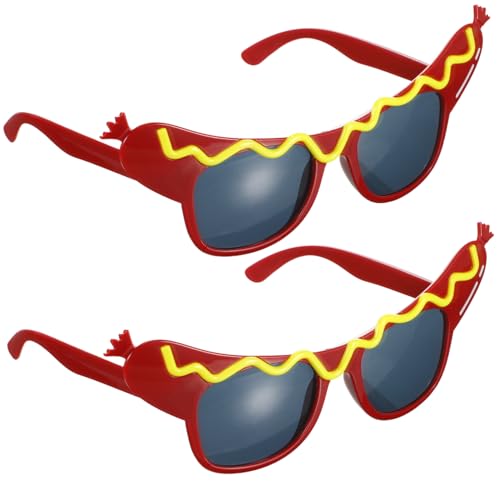 CLISPEED 2 Stück Lustige Hot Dog Partybrille Kreative Kostümbrillen mit Glatten Kanten Sicher für Themenpartys Karneval und Festlichkeiten für Erwachsene und Gruppen Geeignet CLISPEED 2 Stück Lustige Hot Dog Partybrille Kreative Kostümbrillen mit Glatten Kanten Sicher für Themenpartys Karneval und Festlichkeiten für Erwachsene und Gruppen Geeignet von CLISPEED