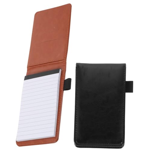 CLISPEED 2 Stück Mini Notizbuch mit Ledercover Leichtes Tragbares Notizheft für Alltag Tagebuch Notizen Robustes PU Material für Rucksack und Unterwegs CLISPEED 2 Stück Mini Notizbuch mit Ledercover Leichtes Tragbares Notizheft für Alltag Tagebuch Notizen Robustes PU Material für Rucksack und Unterwegs von CLISPEED
