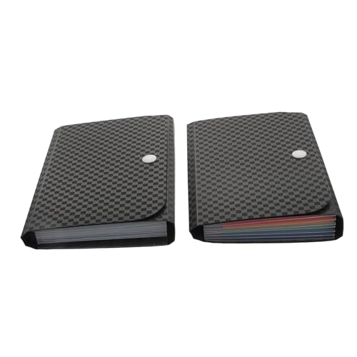 CLISPEED 2 Stück Multi Lagige Aktenordner Teilig Tragbare Kleine Faltmappe mit Fächern Farbige Dokumentenmappe für Büro Schule und Zuhause Robust und Vielseitig Einsetzbar von CLISPEED