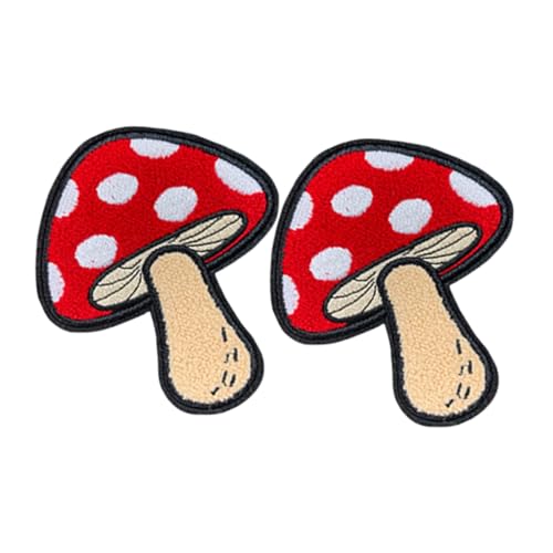 CLISPEED 2 Stück Niedliche Pilz Aufbügel Patches Bestickte Cartoon Applikationen Waschbar Hitzeaktivierbare Rückseite für Kleidung Rucksäcke Hüte Diy Textildekoration CLISPEED 2 Stück Niedliche Pilz Aufbügel Patches Bestickte Cartoon Applikationen Waschbar Hitzeaktivierbare Rückseite für Kleidung Rucksäcke Hüte Diy Textildekoration von CLISPEED