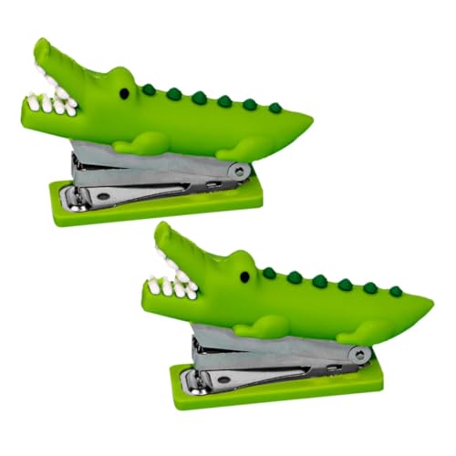CLISPEED 2 Stück Niedlicher Mini Krokodil Hefter aus Silikon Wiederverwendbarer Tragbarer Bürohefter und Dekorative Tierfigur für Schule Arbeit und Geschenke CLISPEED 2 Stück Niedlicher Mini Krokodil Hefter aus Silikon Wiederverwendbarer Tragbarer Bürohefter und Dekorative Tierfigur für Schule Arbeit und Geschenke von CLISPEED