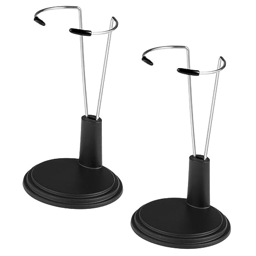 CLISPEED 2 Stück Puppenständer Schwarz Praktischer Puppenhalter für Figuren Stabiler Doll Stand zur Aufbewahrung und Präsentation Leicht und Platzsparend für Kinderzimmer Desktop von CLISPEED