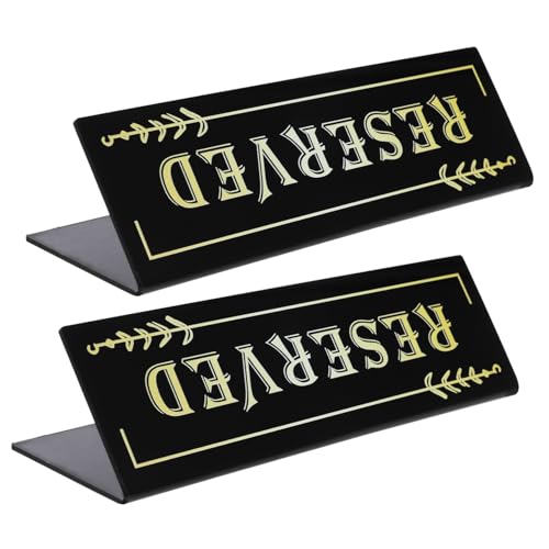 CLISPEED 2 Stück Reservierte Tischschilder aus Acryl Elegante Platzkarten für Hochzeiten Restaurants und Events für Effiziente Sitzplatzverwaltung CLISPEED 2 Stück Reservierte Tischschilder aus Acryl Elegante Platzkarten für Hochzeiten Restaurants und Events für Effiziente Sitzplatzverwaltung von CLISPEED