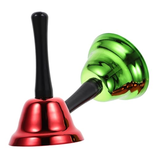 CLISPEED 2 Stück Retro Handglocken aus Metall Ergonomisch Rostfrei Klare Klingeltöne Weihnachts und Serviceglocken für Restaurant Büro Hotel Bar Praktische Klingel für Empfang und CLISPEED 2 Stück Retro Handglocken aus Metall Ergonomisch Rostfrei Klare Klingeltöne Weihnachts und Serviceglocken für Restaurant Büro Hotel Bar Praktische Klingel für Empfang und von CLISPEED