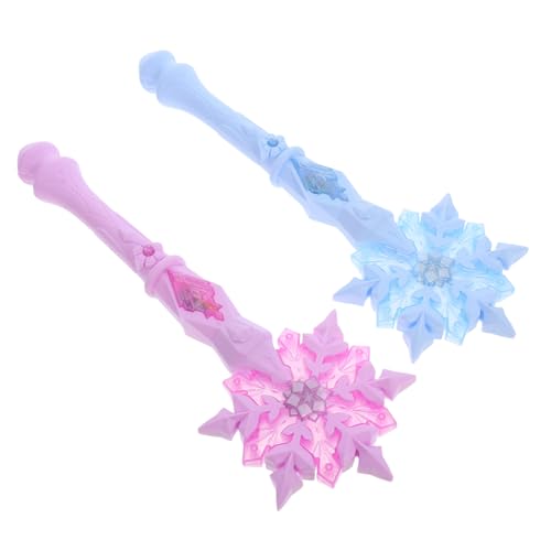 CLISPEED 2 Stück Schnee Zauberstab Party Gefälligkeiten leuchtender Schneeflockenstab feenhafte Geburtstagsgeschenke Mädchen Geburtstagsgeschenke Schneeflocken-Fee-Zauberstäbe Plastik CLISPEED 2 Stück Schnee Zauberstab Party Gefälligkeiten leuchtender Schneeflockenstab feenhafte Geburtstagsgeschenke Mädchen Geburtstagsgeschenke Schneeflocken-Fee-Zauberstäbe Plastik von CLISPEED