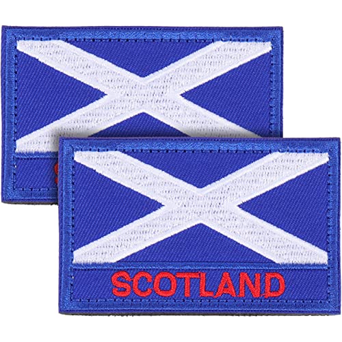 CLISPEED 2 Stück Schottland Flagge Aufnäher Bestickte Patches für Kleidung DIY Applikationen Dekoration für Taschen und Bekleidung von CLISPEED