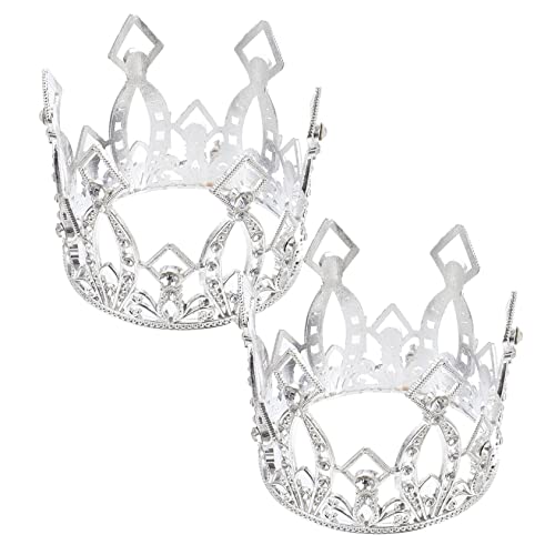 CLISPEED 2 Stück Silber Mini Kronen Cake Topper Dekoratives Dessert Backornament für Kindergeburtstag Tortenaufsatz für Partydekoration und Fotoshooting Langlebige Kuchenverzierung CLISPEED 2 Stück Silber Mini Kronen Cake Topper Dekoratives Dessert Backornament für Kindergeburtstag Tortenaufsatz für Partydekoration und Fotoshooting Langlebige Kuchenverzierung von CLISPEED