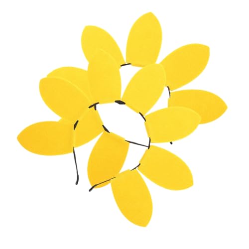 CLISPEED 2 Stück Sonnenblumen Haarreif Große Blütenblätter Haarschmuck Party Karneval Festival Kopfschmuck Mädchen Zubehör Gelb und Vliesstoff CLISPEED 2 Stück Sonnenblumen Haarreif Große Blütenblätter Haarschmuck Party Karneval Festival Kopfschmuck Mädchen Zubehör Gelb und Vliesstoff von CLISPEED
