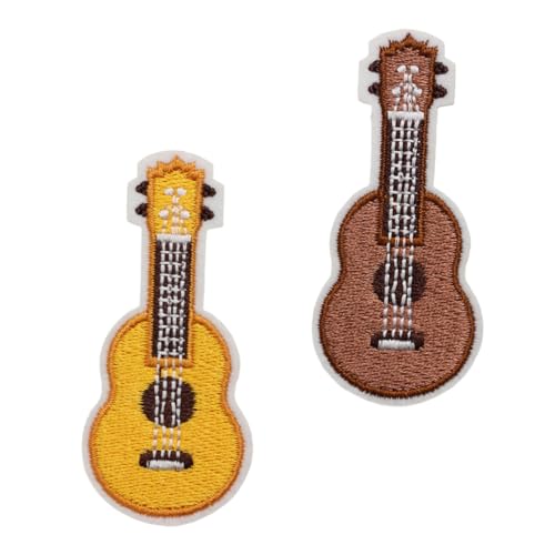 CLISPEED 2 Stück Teiliges Besticktes Gitarren Patch DIY Aufnäher zum Aufnähen Kleidung Applikationen Kreative Textilverzierung für Jacken Jeans Rucksäcke und Hüte CLISPEED 2 Stück Teiliges Besticktes Gitarren Patch DIY Aufnäher zum Aufnähen Kleidung Applikationen Kreative Textilverzierung für Jacken Jeans Rucksäcke und Hüte von CLISPEED