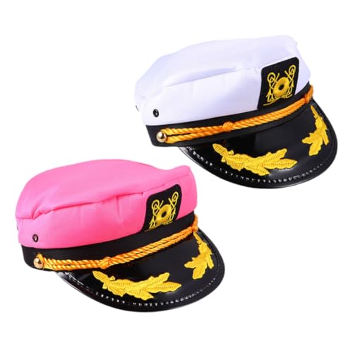 CLISPEED 2 Stück Teiliges Captain und Matrosen Kostümset Verstellbare Segler Mütze Partyhut für Damen und Herren Geeignet für Karneval Bootspartys Cosplay und Nautische CLISPEED 2 Stück Teiliges Captain und Matrosen Kostümset Verstellbare Segler Mütze Partyhut für Damen und Herren Geeignet für Karneval Bootspartys Cosplay und Nautische von CLISPEED