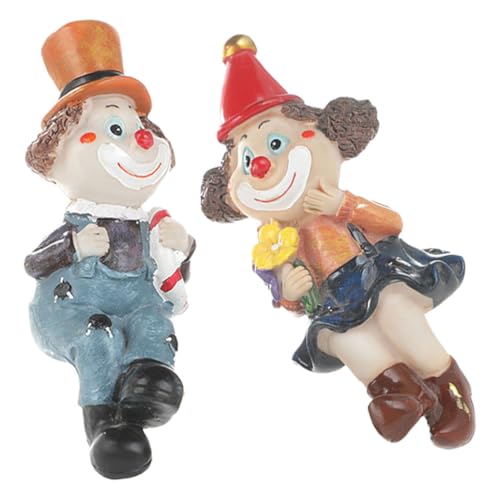 CLISPEED 2 Stück Teiliges Clown Dekofigurenset aus Resin Verspielte Tischdekoration Stilvolle Clown Figuren für Schreibtisch und Innenbereich Kreatives CLISPEED 2 Stück Teiliges Clown Dekofigurenset aus Resin Verspielte Tischdekoration Stilvolle Clown Figuren für Schreibtisch und Innenbereich Kreatives von CLISPEED