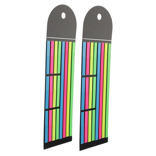CLISPEED 2 Stück Teiliges Lese Markierungsstreifen Fluoreszierende Haftnotizen Verschiedenen Längen für Effektives Annotieren und Organisieren von Büchern für Schüler und Studenten CLISPEED 2 Stück Teiliges Lese Markierungsstreifen Fluoreszierende Haftnotizen Verschiedenen Längen für Effektives Annotieren und Organisieren von Büchern für Schüler und Studenten von CLISPEED