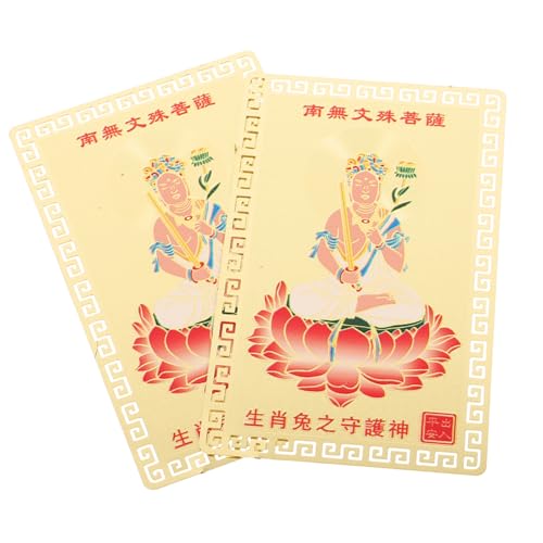 CLISPEED 2 Stück Teiliges Messing Zodiac Karten Langlebige Chinesische Neujahrsdekoration Glücksbringer für Familie und Handgefertigte Kupferkarten für Jahr Hasen Stilvolles Wohnaccessoire CLISPEED 2 Stück Teiliges Messing Zodiac Karten Langlebige Chinesische Neujahrsdekoration Glücksbringer für Familie und Handgefertigte Kupferkarten für Jahr Hasen Stilvolles Wohnaccessoire von CLISPEED