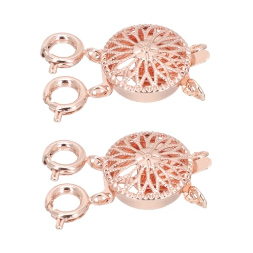 CLISPEED 2 Stück Teiliges Roségold Mehrfach halsketten verbindungsstück Schmuckverschluss DIY Layering Necklace Clasps für Kettenverlängerung und Verhinderung von Verknotungen CLISPEED 2 Stück Teiliges Roségold Mehrfach halsketten verbindungsstück Schmuckverschluss DIY Layering Necklace Clasps für Kettenverlängerung und Verhinderung von Verknotungen von CLISPEED