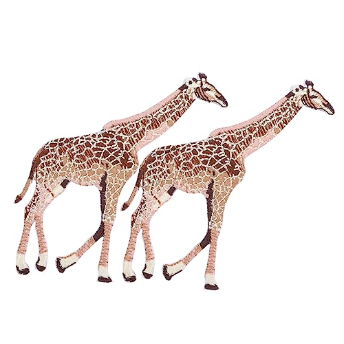 CLISPEED 2 Stück Tier Applikationen Gestickte Giraffe Patches zum Aufbügeln für Kleidung DIY Dekoration und Reparatur Einfach zu Verwenden mit Heißkleber Rückseite CLISPEED 2 Stück Tier Applikationen Gestickte Giraffe Patches zum Aufbügeln für Kleidung DIY Dekoration und Reparatur Einfach zu Verwenden mit Heißkleber Rückseite von CLISPEED