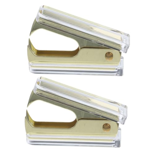 CLISPEED 2 Stück Transparenter Heftklammerentferner Handlicher Leichter Klammerzieher mit Marmoroptik Schnell Schonend für Büro Zuhause Ergonomisch Robust Praktisch von CLISPEED
