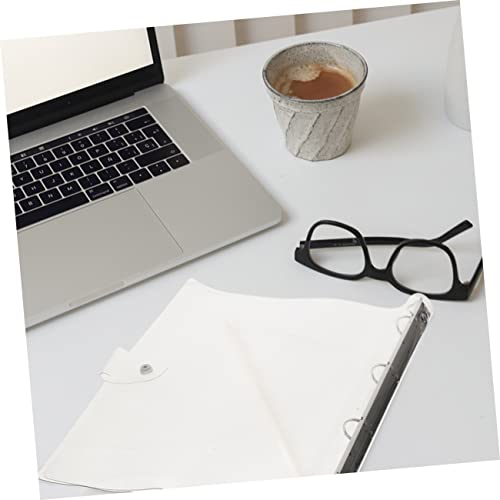 CLISPEED 2 Stück Transparentes Binder Notebook Cover Kunststoff Ringbuchhülle mit Löchern Wiederverwendbar Schmutzabweisend Robust Geeignet für Schule Büro und Notizbücher von CLISPEED
