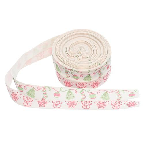 CLISPEED 2 Stück Weihnachtliches Baumwollband mit Schneemann und Schneeflocken Breit Lang Farbecht Weiches Geschenkband für DIY Basteln und Festliche Verpackung CLISPEED 2 Stück Weihnachtliches Baumwollband mit Schneemann und Schneeflocken Breit Lang Farbecht Weiches Geschenkband für DIY Basteln und Festliche Verpackung von CLISPEED