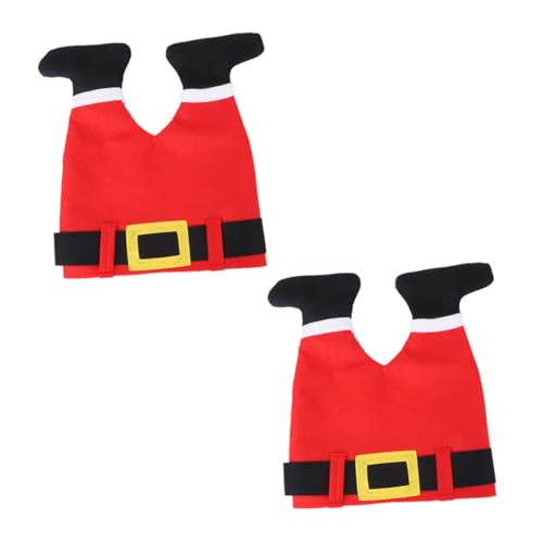 CLISPEED 2 Stück Weihnachtsmützen Erwachsene Lustige Weihnachtsmütze mit Hosen Design Kreative Partyhüte für Weihnachten Karneval und Festliche Anlässe CLISPEED 2 Stück Weihnachtsmützen Erwachsene Lustige Weihnachtsmütze mit Hosen Design Kreative Partyhüte für Weihnachten Karneval und Festliche Anlässe von CLISPEED