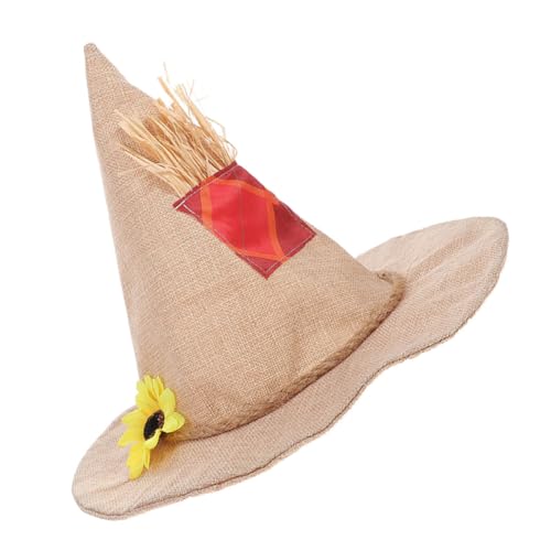 CLISPEED 2 Stücke Sunflower Witch Hat Scarecrow Costume Accessory aus Burlap und Stroh Leicht und Atmungsaktiv für Halloween Erntedankfest Cosplay und Party-dekoration CLISPEED 2 Stücke Sunflower Witch Hat Scarecrow Costume Accessory aus Burlap und Stroh Leicht und Atmungsaktiv für Halloween Erntedankfest Cosplay und Party-dekoration von CLISPEED