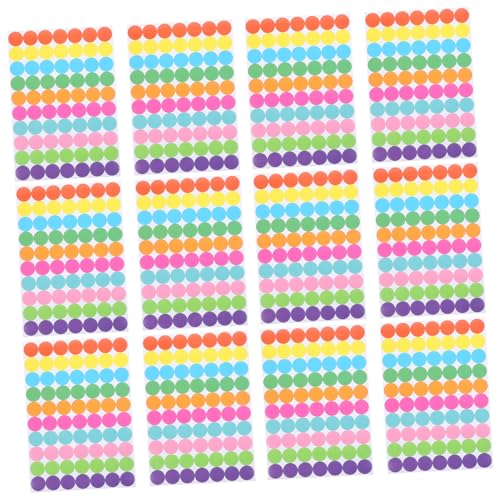 CLISPEED 20 Blatt Bunte Kleine Runde Punktaufkleber Selbstklebend Farbige Klebepunkte für Markieren Sortieren Versiegeln Belohnungsspielzeug für Kleinkinder CLISPEED 20 Blatt Bunte Kleine Runde Punktaufkleber Selbstklebend Farbige Klebepunkte für Markieren Sortieren Versiegeln Belohnungsspielzeug für Kleinkinder von CLISPEED