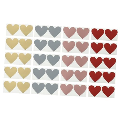 CLISPEED 20 Blatt Herzförmige Scratch Off Aufkleber DIY Sticker Labels zum Rubbeln Selbstklebende Rubbel Etiketten in Gold Rot Roségold Kreative Überraschung für Karten Scrapbook Hochzeit CLISPEED 20 Blatt Herzförmige Scratch Off Aufkleber DIY Sticker Labels zum Rubbeln Selbstklebende Rubbel Etiketten in Gold Rot Roségold Kreative Überraschung für Karten Scrapbook Hochzeit von CLISPEED
