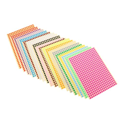 CLISPEED 20 Blatt Klebepunkte Selbstklebende Sticker Labels Farbcodierung Etiketten Aufkleber zum Beschriften für Büro Schule Organisation und Markierung CLISPEED 20 Blatt Klebepunkte Selbstklebende Sticker Labels Farbcodierung Etiketten Aufkleber zum Beschriften für Büro Schule Organisation und Markierung von CLISPEED