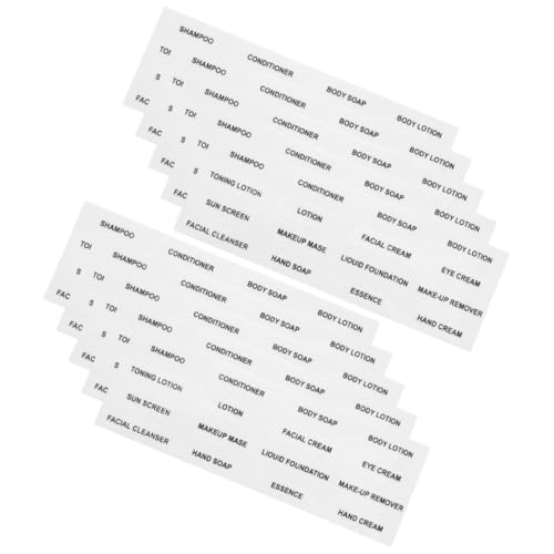 CLISPEED 20 Blatt Transparente Wasserfeste Sub Flaschenetiketten für Praktische Aufkleber zur Klassifizierung und Organisation von Reise und Nachfüllflaschen CLISPEED 20 Blatt Transparente Wasserfeste Sub Flaschenetiketten für Praktische Aufkleber zur Klassifizierung und Organisation von Reise und Nachfüllflaschen von CLISPEED