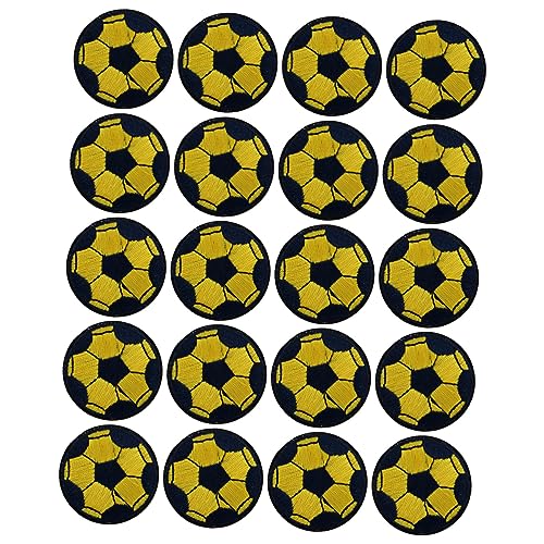 CLISPEED 20 Stück Bestickte Flicken im Fußball Design Dekorative Aufnäher für Kleidung zur Reparatur und Verschönerung von Jeans Jacken und Taschen CLISPEED 20 Stück Bestickte Flicken im Fußball Design Dekorative Aufnäher für Kleidung zur Reparatur und Verschönerung von Jeans Jacken und Taschen von CLISPEED