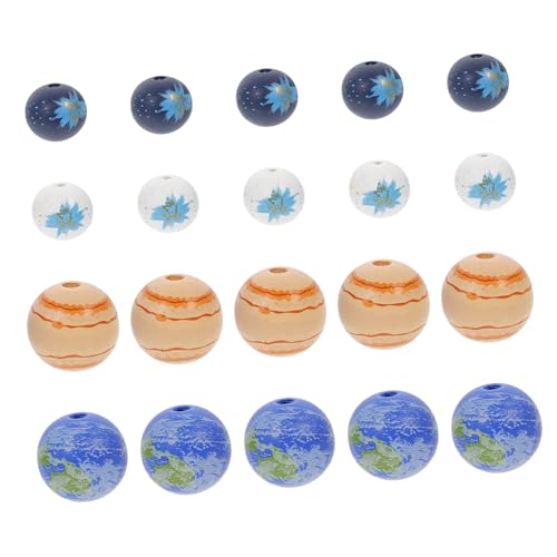 CLISPEED 20 Stück Bunte Holzperlen mit Großem Loch Natürliche Langlebige DIY Schmuckperlen für Makramee Armband Halskette Kreative Bastelperlen CLISPEED 20 Stück Bunte Holzperlen mit Großem Loch Natürliche Langlebige DIY Schmuckperlen für Makramee Armband Halskette Kreative Bastelperlen von CLISPEED