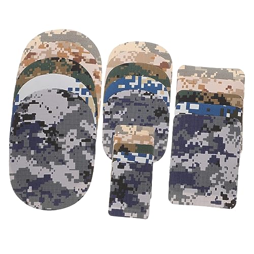 CLISPEED 20 Stück Camouflage Bügel und Näh Patches Vielseitige Reparaturflicken für Kleidung Rucksäcke Jacken Jeans mit Flexiblem Rand für Outdoor Camping DIY Dekoration CLISPEED 20 Stück Camouflage Bügel und Näh Patches Vielseitige Reparaturflicken für Kleidung Rucksäcke Jacken Jeans mit Flexiblem Rand für Outdoor Camping DIY Dekoration von CLISPEED