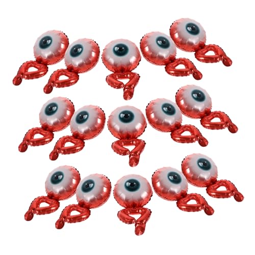 CLISPEED 20 Stück Handgelenkballons Für Halloween-partys: Aufblasbare Augapfelballons Aus Aluminiumfolie Für Halloween-dekorationen, Partyzubehör Und Festival-requisiten von CLISPEED
