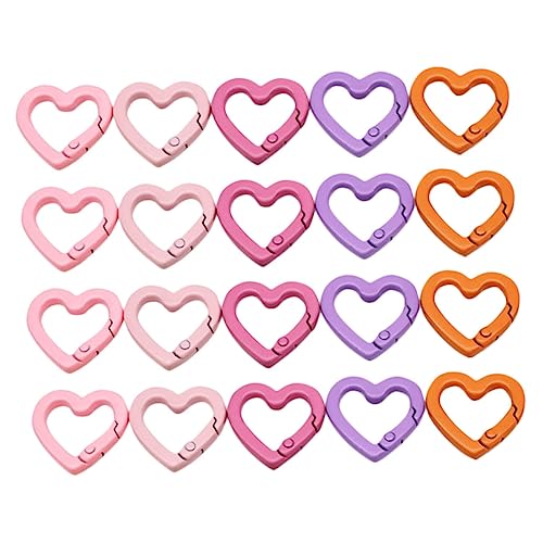 CLISPEED 20 Stück Herzförmige Schlüsselanhänger Clips Teiliges Robustem für DIY Schmuck Kreative Bastelprojekte und Schlüsselanhänger Farbenfrohe Designs CLISPEED 20 Stück Herzförmige Schlüsselanhänger Clips Teiliges Robustem für DIY Schmuck Kreative Bastelprojekte und Schlüsselanhänger Farbenfrohe Designs von CLISPEED