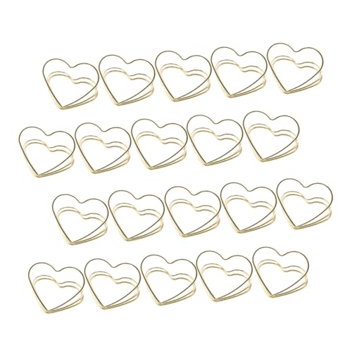 CLISPEED 20 Stück Metall Memo Clips in Doppelter Herzform Goldfarbener Tischkartenhalter für Hochzeit Geburtstag Partydekoration Vielseitiger Kartenhalter Fotohalter Wiederverwendbar CLISPEED 20 Stück Metall Memo Clips in Doppelter Herzform Goldfarbener Tischkartenhalter für Hochzeit Geburtstag Partydekoration Vielseitiger Kartenhalter Fotohalter Wiederverwendbar von CLISPEED