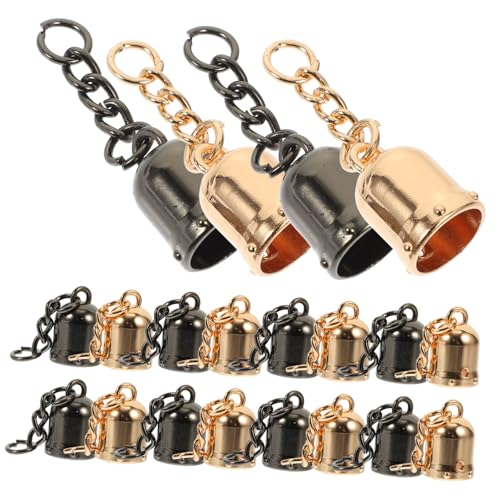 CLISPEED 20 Stück Metall Tassel Endkappen mit Schrauben für Schmuckherstellung Langlebige Kordelenden Geeignet für Leder Satin Quasten Armband und Halsketten DIY Retro Vintage Stil CLISPEED 20 Stück Metall Tassel Endkappen mit Schrauben für Schmuckherstellung Langlebige Kordelenden Geeignet für Leder Satin Quasten Armband und Halsketten DIY Retro Vintage Stil von CLISPEED