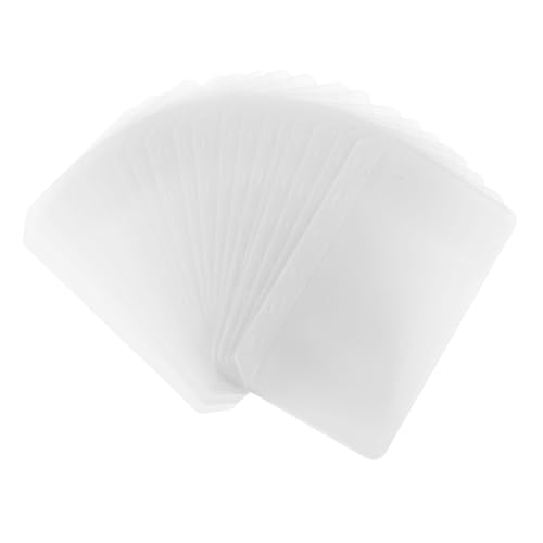 CLISPEED 20 Stück PP Sammeltaschen mit Lochung Transparente Widerstandsfähige Kunststoff-hüllen mit Klappe für Scrapbook Fotoalben Postkarten und Ringordner Praktische Aufbewahrungslösung von CLISPEED