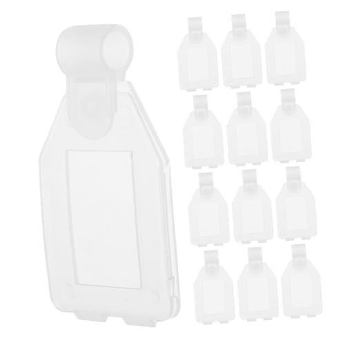 CLISPEED 20 Stück Preisschild Halter für Supermarkt Halter für Preisschilder Installieren Hohe Sichtbarkeit Transparent für Einzelhandel und Regalbeschriftung von CLISPEED