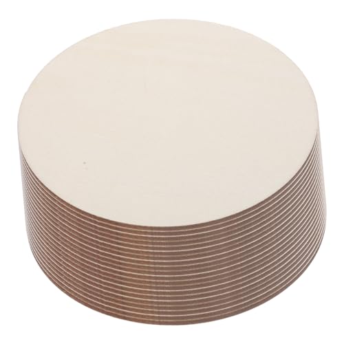 CLISPEED 20 Stück Runde Holzscheiben Unvollendete Holzplatten Bastelmaterial für DIY Handwerk Bemalbar Naturbelassen Holz Dekoscheiben für Kreative Gestaltung CLISPEED 20 Stück Runde Holzscheiben Unvollendete Holzplatten Bastelmaterial für DIY Handwerk Bemalbar Naturbelassen Holz Dekoscheiben für Kreative Gestaltung von CLISPEED