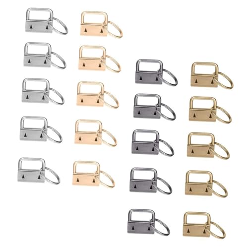 CLISPEED 20 Stück Schlüsselanhänger Endklammer Teilig Langlebige Metall Schlüsselband Hardware in Silber Gold Schwarz und Bronze für DIY Lanyard Wristlet und Handwerksprojekte CLISPEED 20 Stück Schlüsselanhänger Endklammer Teilig Langlebige Metall Schlüsselband Hardware in Silber Gold Schwarz und Bronze für DIY Lanyard Wristlet und Handwerksprojekte von CLISPEED