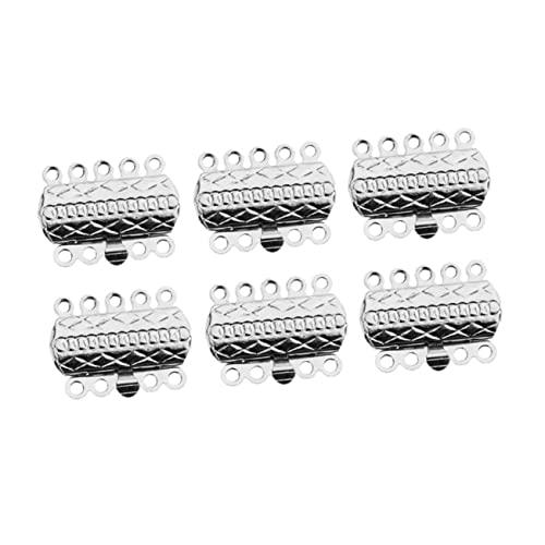 CLISPEED 20 Stück Schmuckzubehör Reihige Armband und Halskettenverschlüsse Silber für DIY Schmuckherstellung Leichte Verbindungselemente für Armbänder und Fußkettchen CLISPEED 20 Stück Schmuckzubehör Reihige Armband und Halskettenverschlüsse Silber für DIY Schmuckherstellung Leichte Verbindungselemente für Armbänder und Fußkettchen von CLISPEED